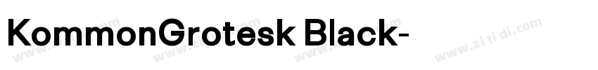 KommonGrotesk Black字体转换